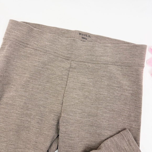 WOOLX Stella Cold Weather Wool Blend Leggings Brown Tan - Picture 5 of 8